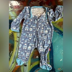 Magnetic Me blue modal pajamas newborn size (GUC)